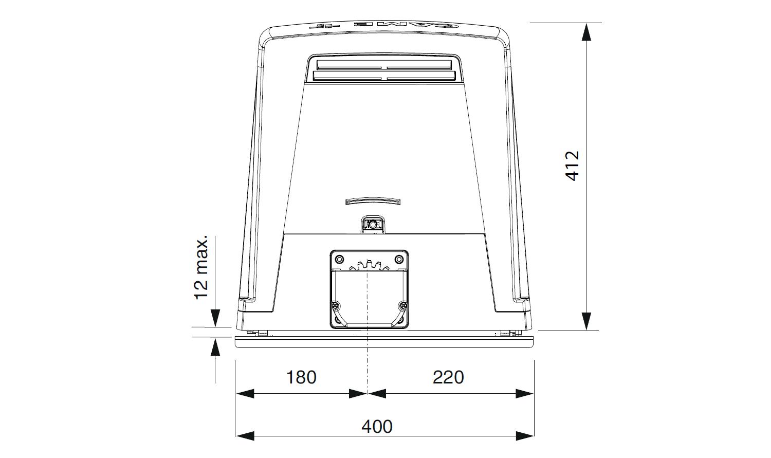 CAME BKV25AGE PLUS Привод для откатных ворот