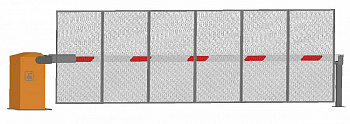 ФАНТОМ Титан F6TZ Антивандальный автоматический шлагбаум с забором
