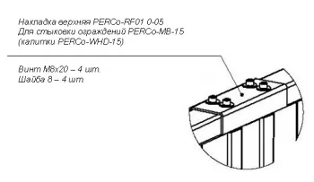 PERCo-RF01 0-05 Накладка верхняя