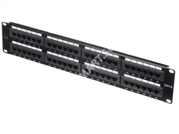 Netko Патч-панель UTP, 19", 48 портов RJ45, cat.6, 2U, Dual Type, Expert CKC