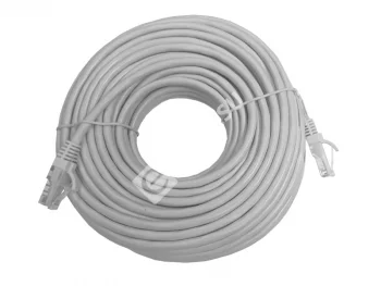 Netko Патч-корд UTP4 cat.5е, 20.0м, CCA, LSZH, серый, литой коннектор Optima