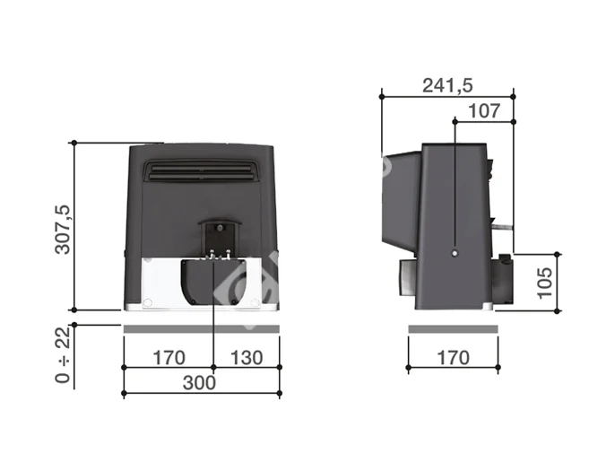 CAME BX708RC KIT combo Комплект автоматики для откатных ворот