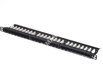 Netko Патч-панель UTP, 19", 24 порта RJ45, cat.5е, 0,5U, Dual Type, Expert CKC