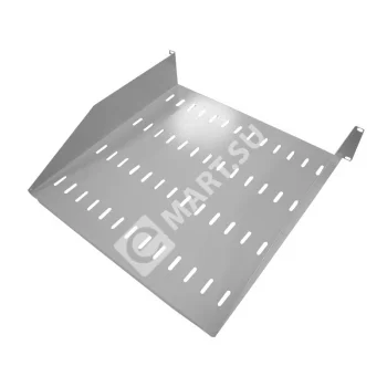 Netko Полка консольная 2U, глубина 450, без крепежа, серая
